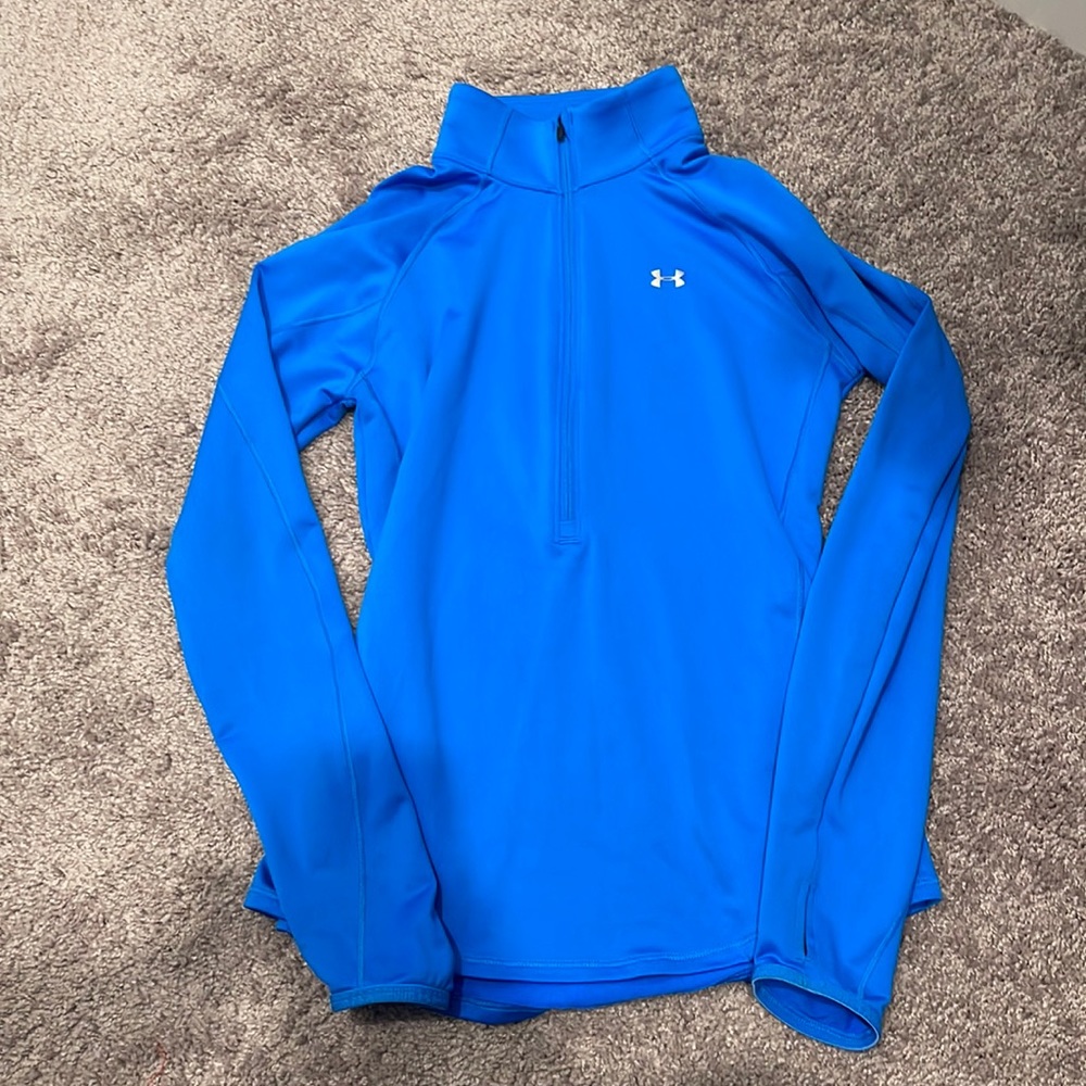 Under armour blue half zip